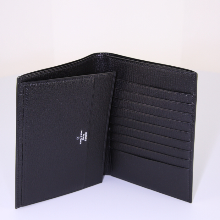 Hermès wallet in black crocodile - Detail D2