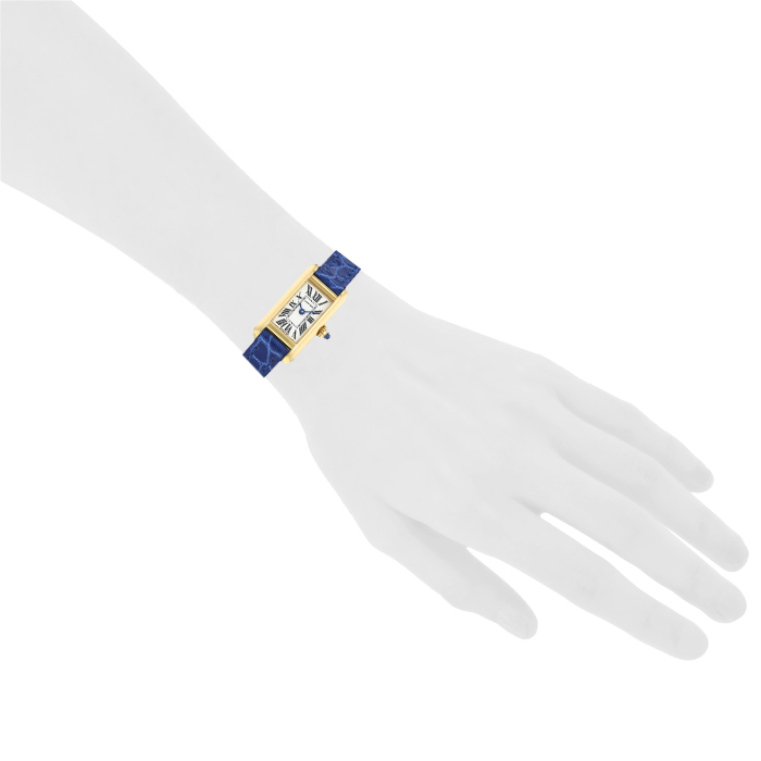 Cartier Mini Tank watch in yellow gold Ref:  2448 Circa  2001 - Detail D1