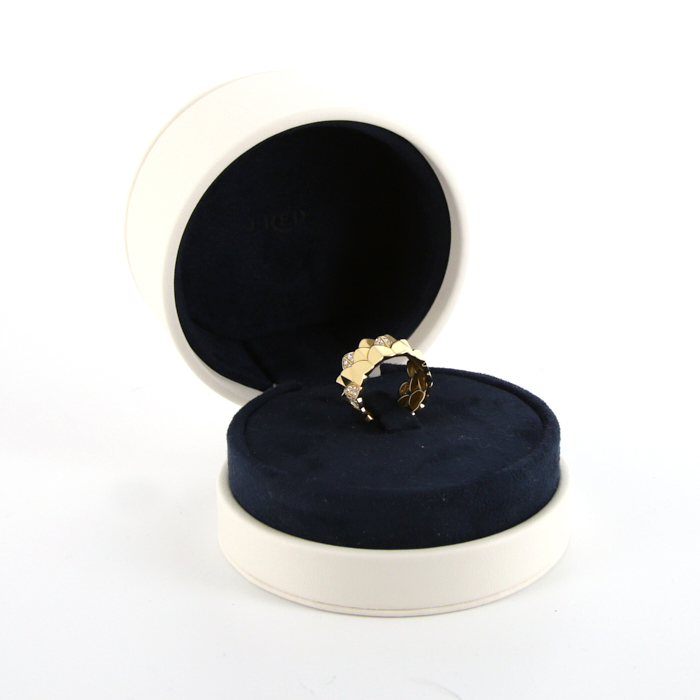 Bague Fred Une île d'or en or jaune et diamants - Detail D2