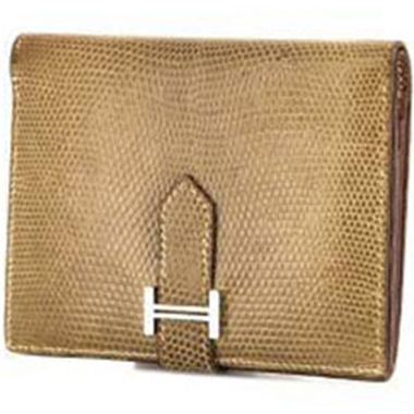 Sold at Auction: An Hermes Bearn Ostrich Wallet