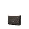 Chanel Wallet on Chain shoulder bag in black quilted leather - 00pp thumbnail