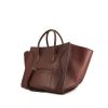 Céline Phantom shopping bag in burgundy leather - 00pp thumbnail