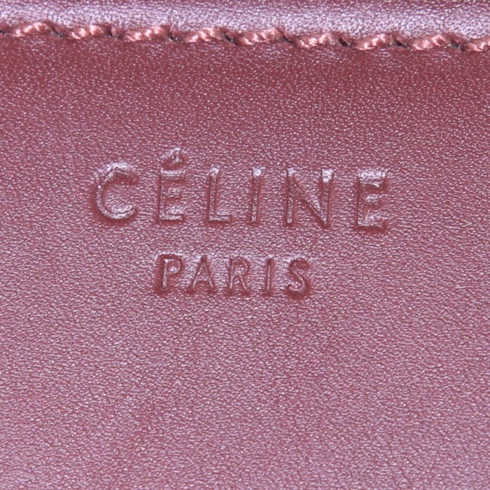 Bolso Cabás Céline Phantom en cuero color burdeos - Detail D3