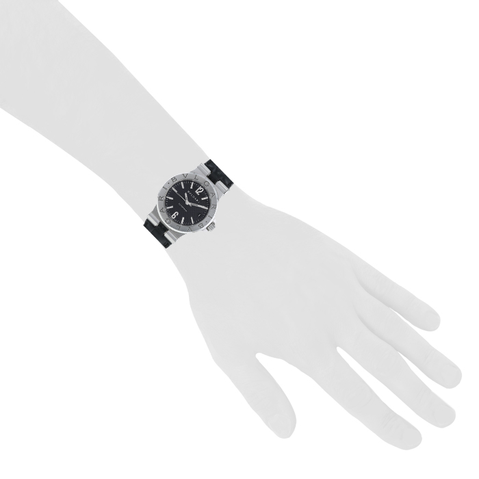 Bulgari Diagono watch in stainless steel Ref:  DG35S Circa  2012 - Detail D1