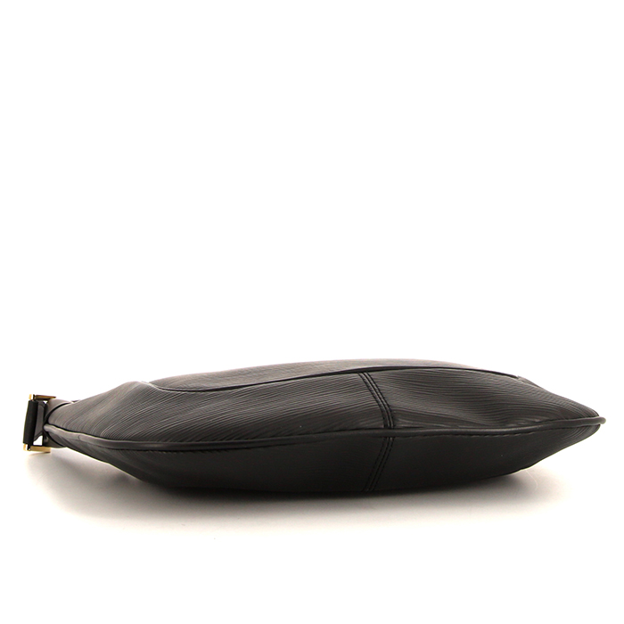 Sac à main Louis Vuitton en cuir épi noir - Detail D4