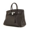 Hermes Birkin 35 cm handbag in brown leather taurillon clémence - 00pp thumbnail