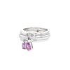 Anello Chaumet Le Grand Frisson in oro bianco,  tormaline rosa e diamanti - 00pp thumbnail