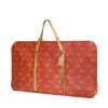 Porta abiti Louis Vuitton America's Cup in tela cerata rossa e pelle naturale - 00pp thumbnail