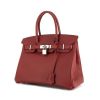 Bolso de mano Hermès  Birkin 30 cm en cuero Jonathan rojo H - 00pp thumbnail