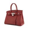 Hermes Birkin 30 cm handbag in red Vif Jonathan leather - 00pp thumbnail