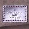 Trousse Louis Vuitton en toile monogram noire et cuir marron - Detail D3 thumbnail