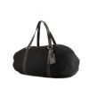 Bolsa de viaje Louis Vuitton Attaquant en lona negra y cuero marrón - 00pp thumbnail