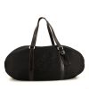 Bolsa de viaje Louis Vuitton Attaquant en lona negra y cuero marrón - 360 thumbnail