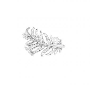 Sortija Chanel Plume de Chanel en oro blanco y diamantes Sortija Chanel Plume de Chanel en oro blanco y diamantes