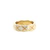 Chanel Coco medium model ring in yellow gold and diamonds - 00pp thumbnail
