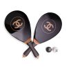 Chanel, two beach rackets in black version with their balls, cover and original box, from the "Jeux de plage » (Beach Games) limited edition of 2018 - 00pp thumbnail