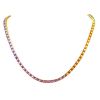 H. Stern Rainbow necklace in yellow gold and colored stones - 00pp thumbnail