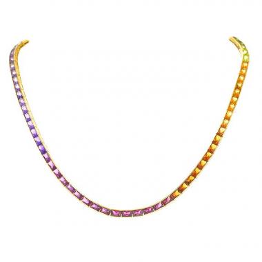 Collier H. Stern Rainbow en or jaune et pierres de couleurs