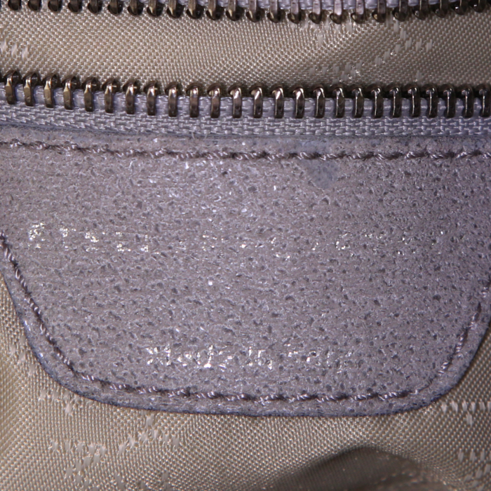 Stella McCartney Falabella handbag in grey canvas - Detail D4