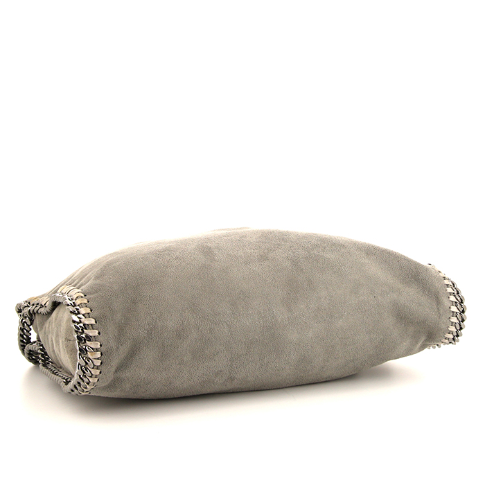 Stella McCartney Falabella handbag in grey canvas - Detail D5
