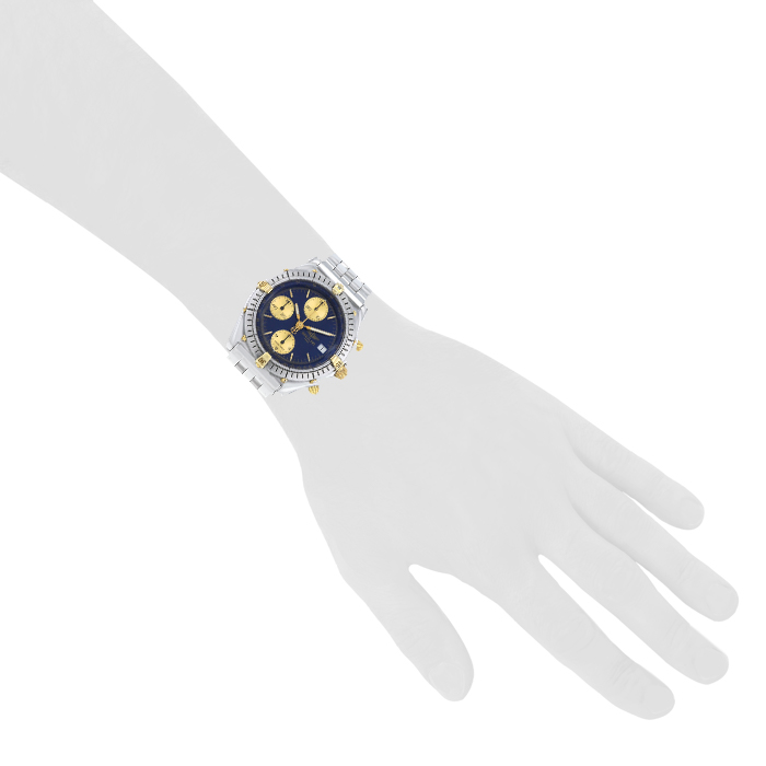 Breitling Chronomat watch in stainless steel Ref:  B13047 Circa  1990 - Detail D1