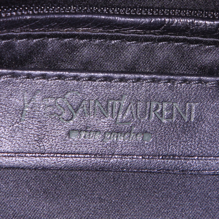 Bolso de mano Saint Laurent en cuero negro - Detail D3