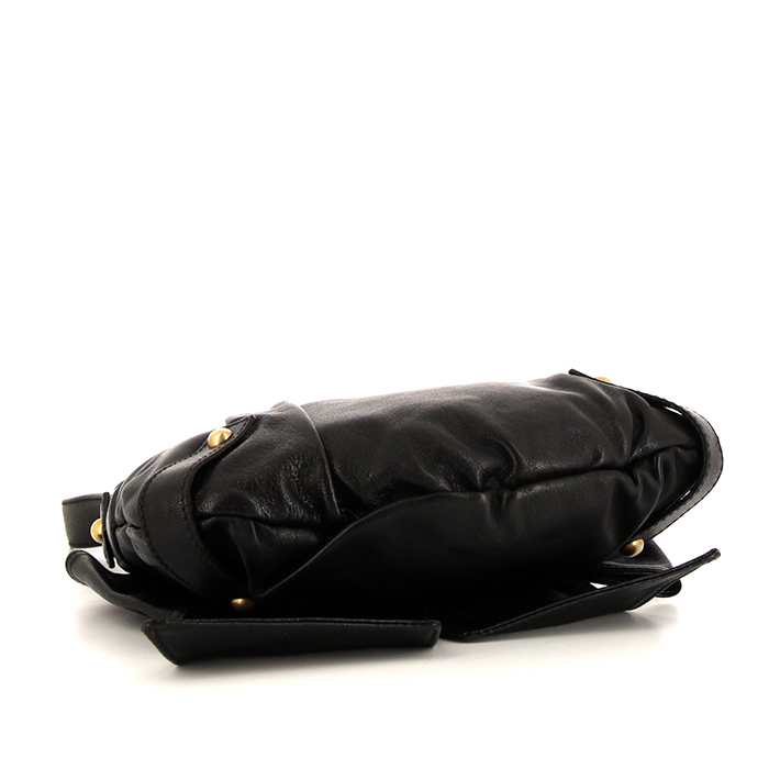 Saint Laurent handbag in black leather - Detail D4