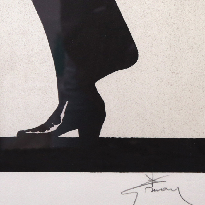 René Gruau, d'après "Tango" des années 1990, lithographie, encadrée, signée et numérotée - Detail D3