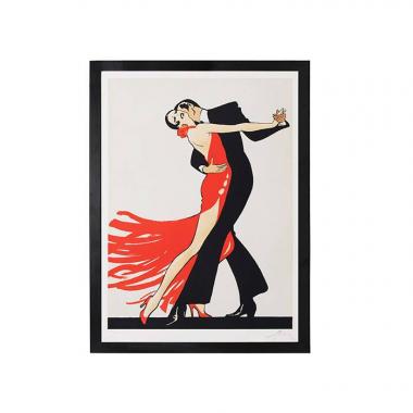 René Gruau, after "Tango" from the 1990’s, lithograph, framed, signed and numbered