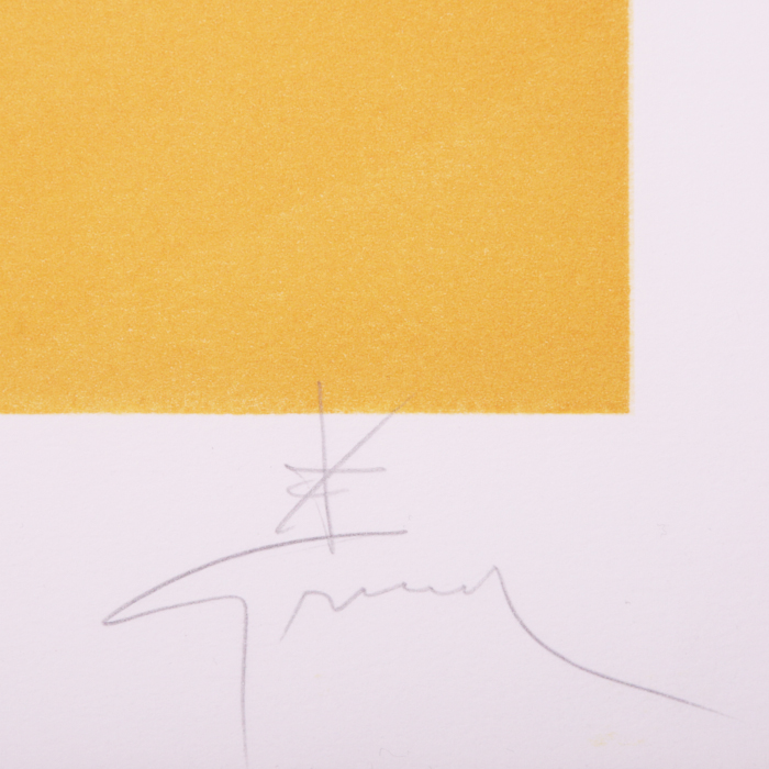 René Gruau, d'après "Rêverie" des années 1980, lithographie, encadrée, signée et numérotée - Detail D3