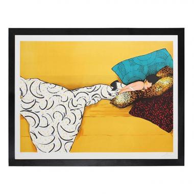 René Gruau, after "Daydream" from the 1980’s, lithograph, framed, signed and numbered