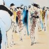 René Gruau, illustration for Pierre Balmain in Femina of May 1946, lithograph, signed and numbered - Detail D2 thumbnail