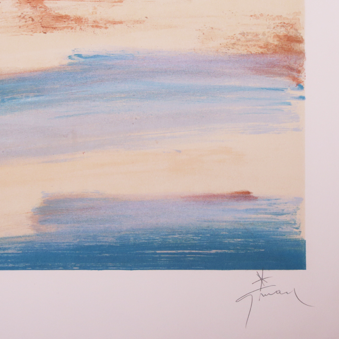 René Gruau, illustration pour Pierre Balmain dans Femina de mai 1946, lithographie, signée et numérotée - Detail D3