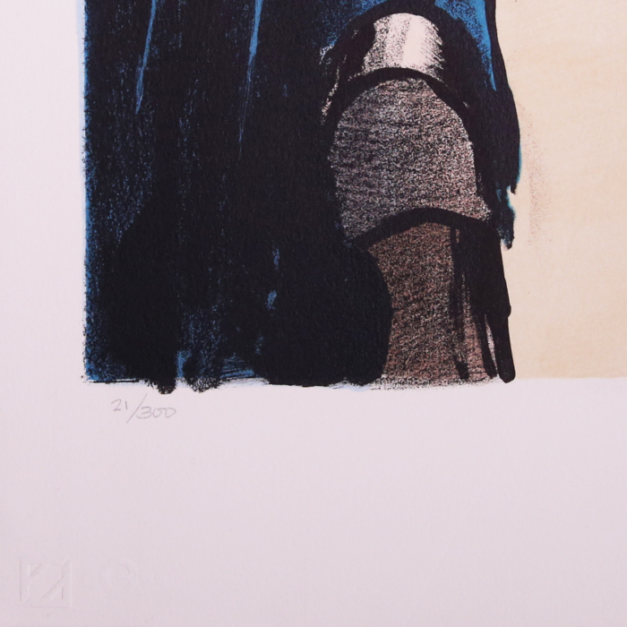 René Gruau, illustration pour Pierre Balmain dans Femina de mai 1946, lithographie, signée et numérotée - Detail D4