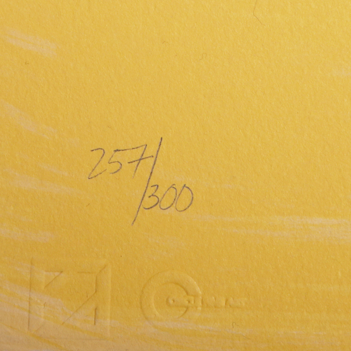 René Gruau, after "Why not" (triptych) in 1988, lithograph, framed, signed and numbered - Detail D3