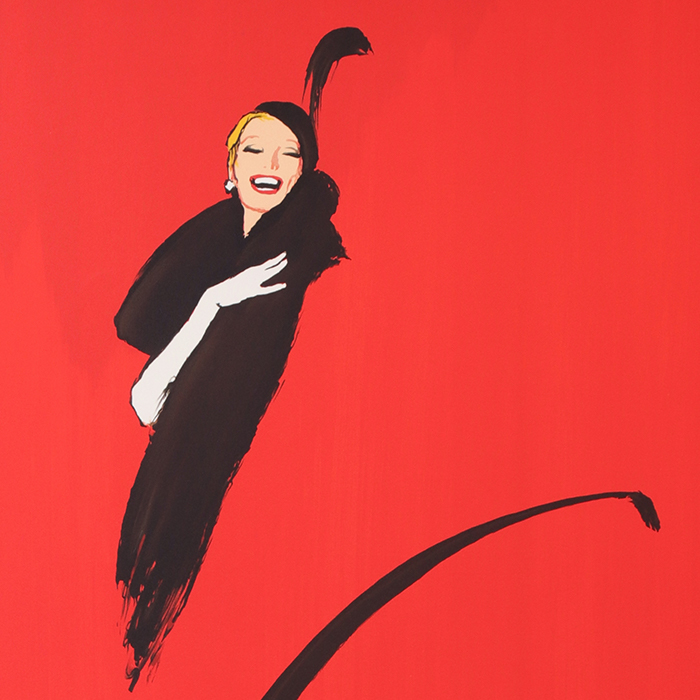 René Gruau, d'après "Pourquoi pas" (triptyque) de 1988, lithographie, encadrée, signée et numérotée - Detail D1