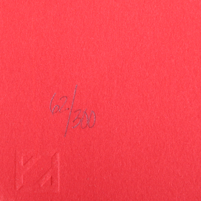 René Gruau, d'après "Pourquoi pas" (triptyque) de 1988, lithographie, encadrée, signée et numérotée - Detail D2
