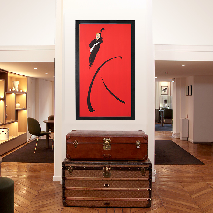 René Gruau, d'après "Pourquoi pas" (triptyque) de 1988, lithographie, encadrée, signée et numérotée - Detail D4