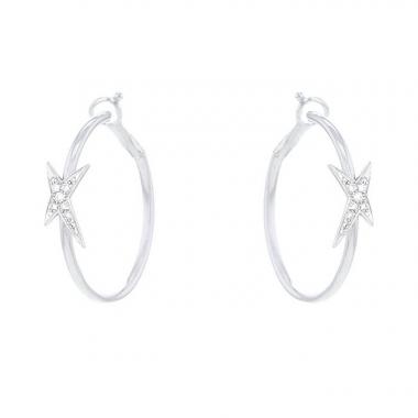 Mauboussin Mes Nuances à Toi hoop earrings in white gold and diamonds