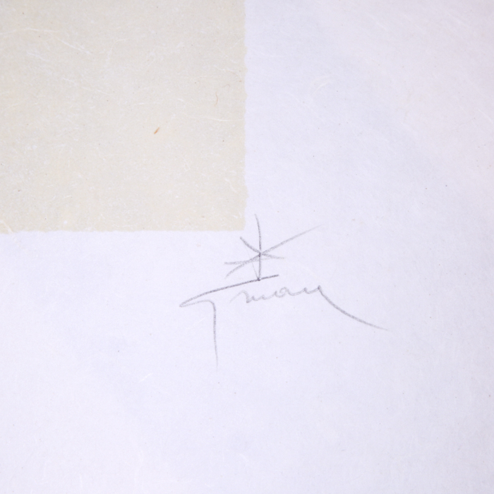 René Gruau, publicité pour Eau sauvage de Dior de 1966, "Homme en peignoir mi-corps inférieur", collection parfums Christian Dior, signée et numérotée - Detail D2