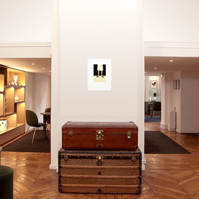 René Gruau, advertisement for Dior’s Eau Sauvage of 1966, "Man in half-body bathrobe", Christian Dior’s fragrance collection, lithograph, signed and numbered - Detail D4