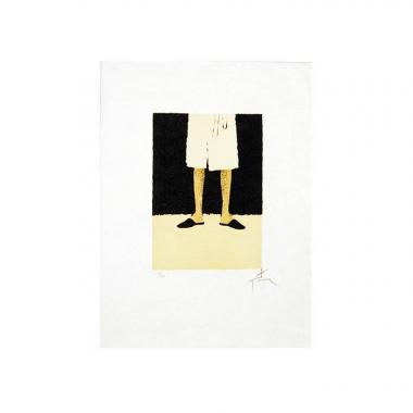 René Gruau, advertisement for Dior’s Eau Sauvage of 1966, "Man in half-body bathrobe", Christian Dior’s fragrance collection, lithograph, signed and numbered