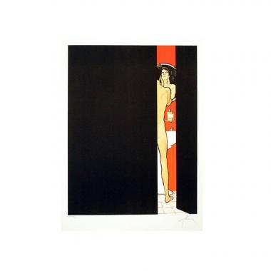 René Gruau, advertisement for Dior’s Eau Sauvage of 1975, Christian Dior’s fragrance collection, lithograph, signed and numbered