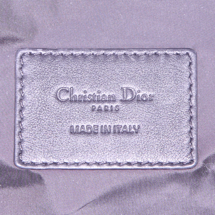 Valise Dior Trolley petit modèle en toile monogram bleu-marine et beige - Detail D3