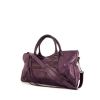 Balenciaga Classic City handbag in purple leather - 00pp thumbnail