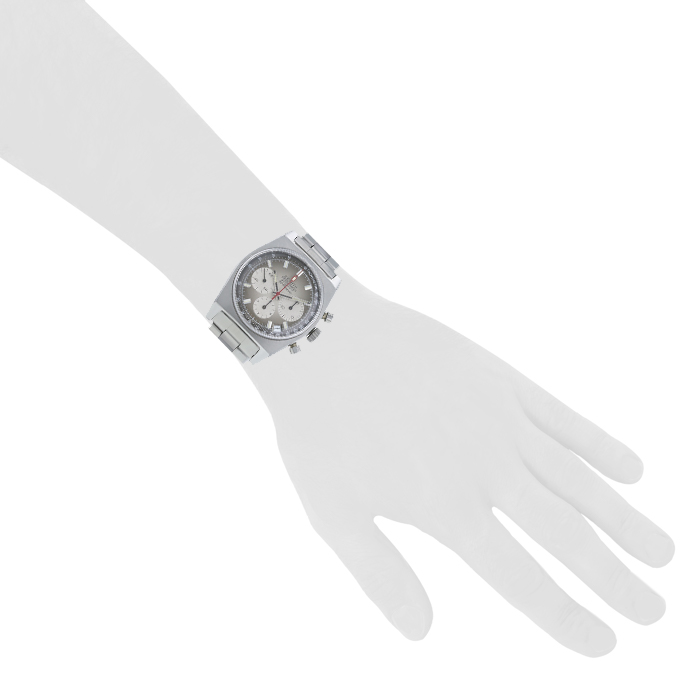 Montre Zenith El Primero en acier Ref :  A385 Vers  1970 - Detail D1