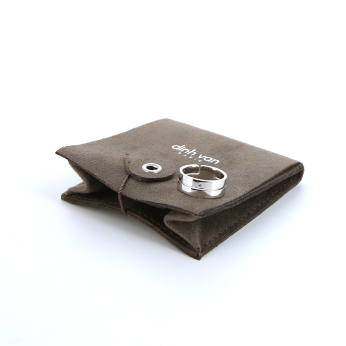 Dinh Van Seventies medium model ring in white gold - Detail D2