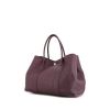 Hermes Garden shopping bag in purple leather taurillon clémence - 00pp thumbnail