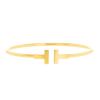 Brazalete redondo abierto Tiffany & Co Wire en oro amarillo - 00pp thumbnail