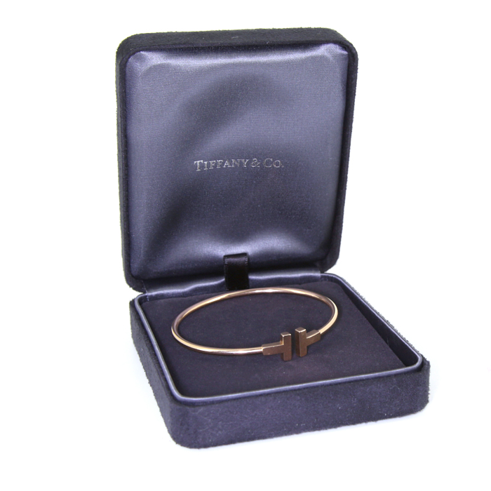 Bracciale a cerchio aperto Tiffany & Co Wire in oro giallo - Detail D2